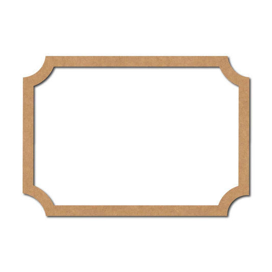 Nameplate Border Cutout MDF Design 1