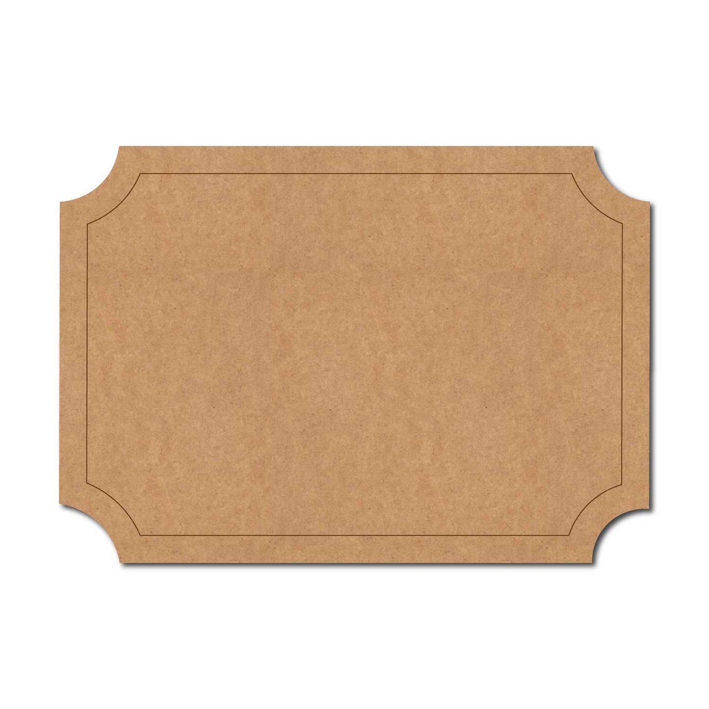 Nameplate Pre Marked Base MDF Design 1