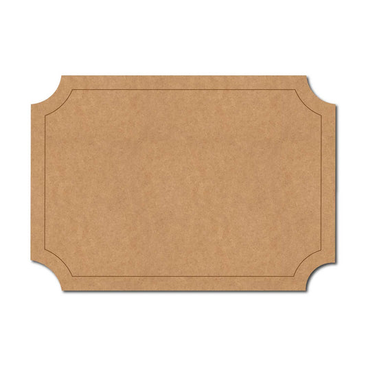 Nameplate Pre Marked Base MDF Design 1