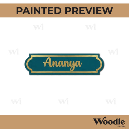 Nameplate Pre Marked MDF Design 1