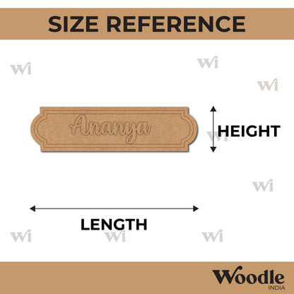 Nameplate Pre Marked MDF Design 1