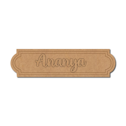Nameplate Pre Marked MDF Design 1