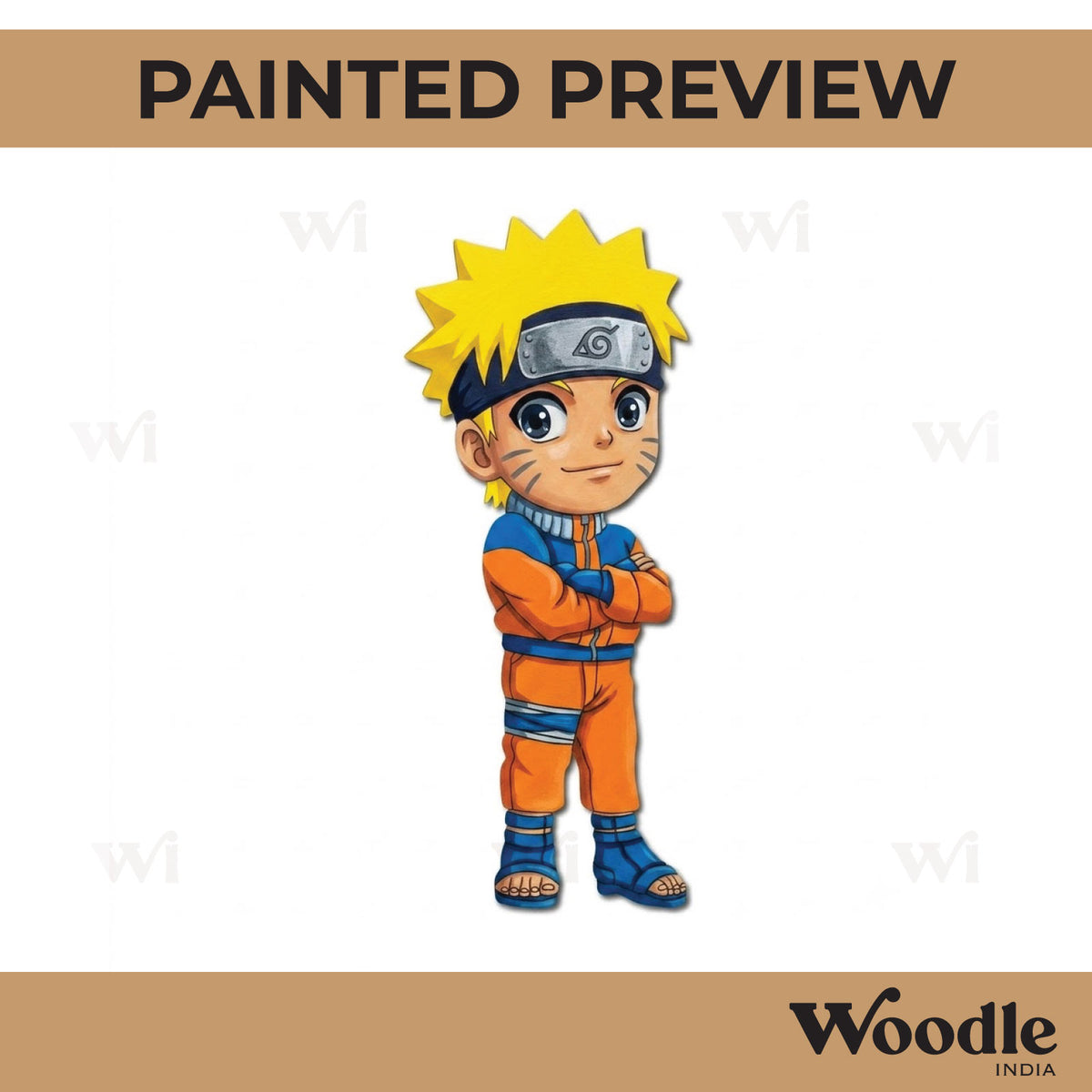 Naruto Ninja Pre Marked MDF Design 1