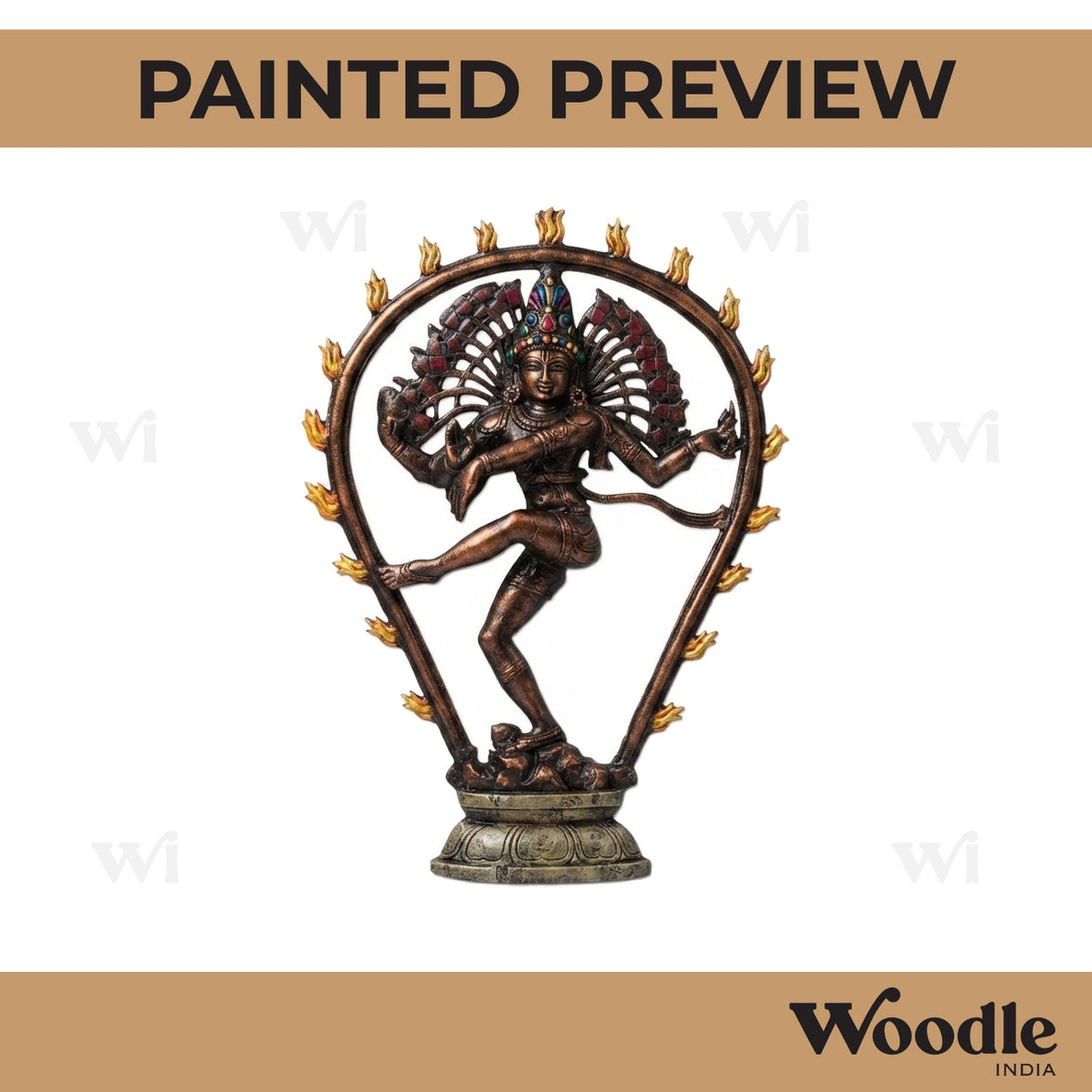 Nataraja Cutout MDF Design 1