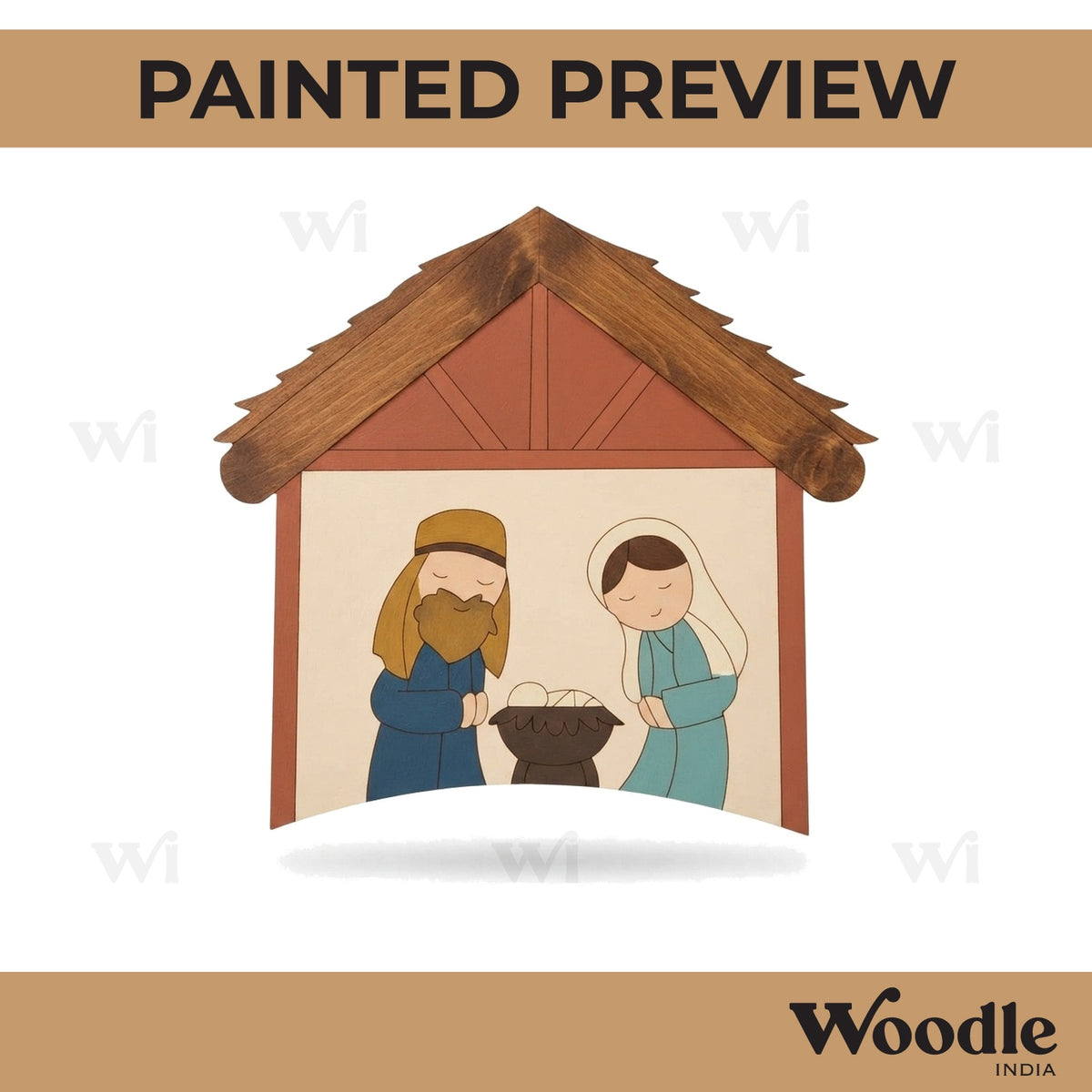Nativity Pre Marked MDF Design 2