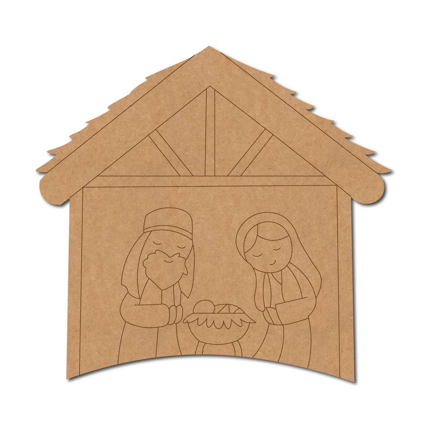 Nativity Pre Marked MDF Design 2