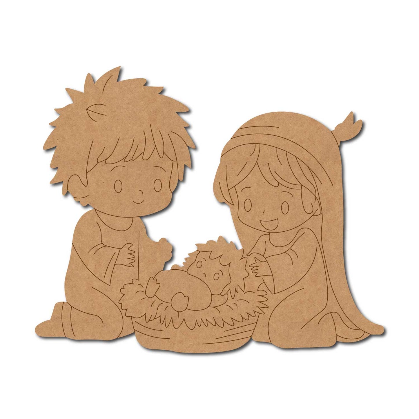 Nativity Pre Marked MDF Design 3