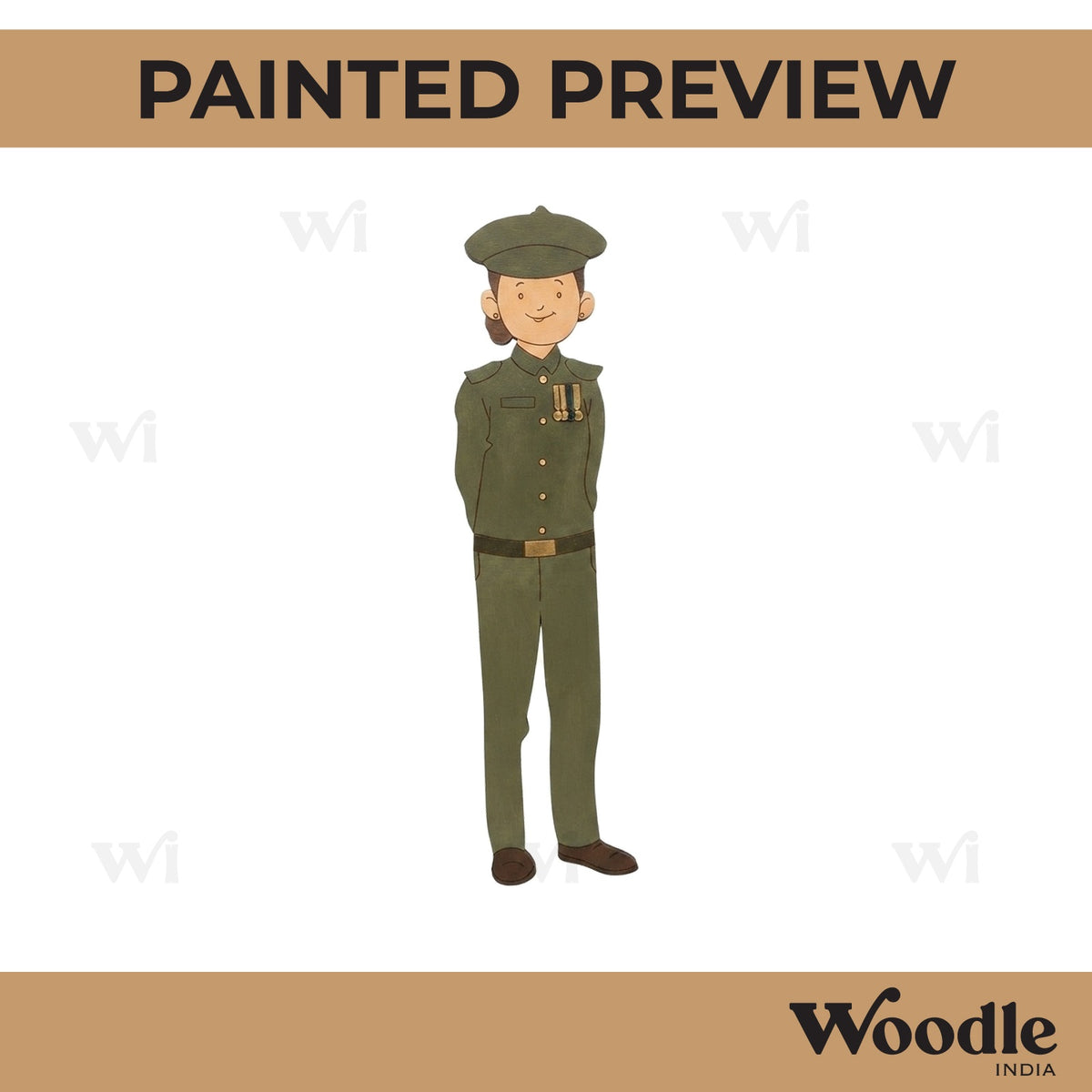 Navy Captain Pre Marked MDF Design 1