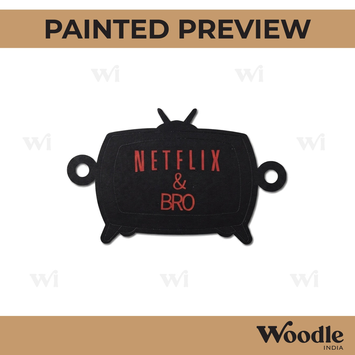 Netflix Rakhi Pre Marked MDF Design 1