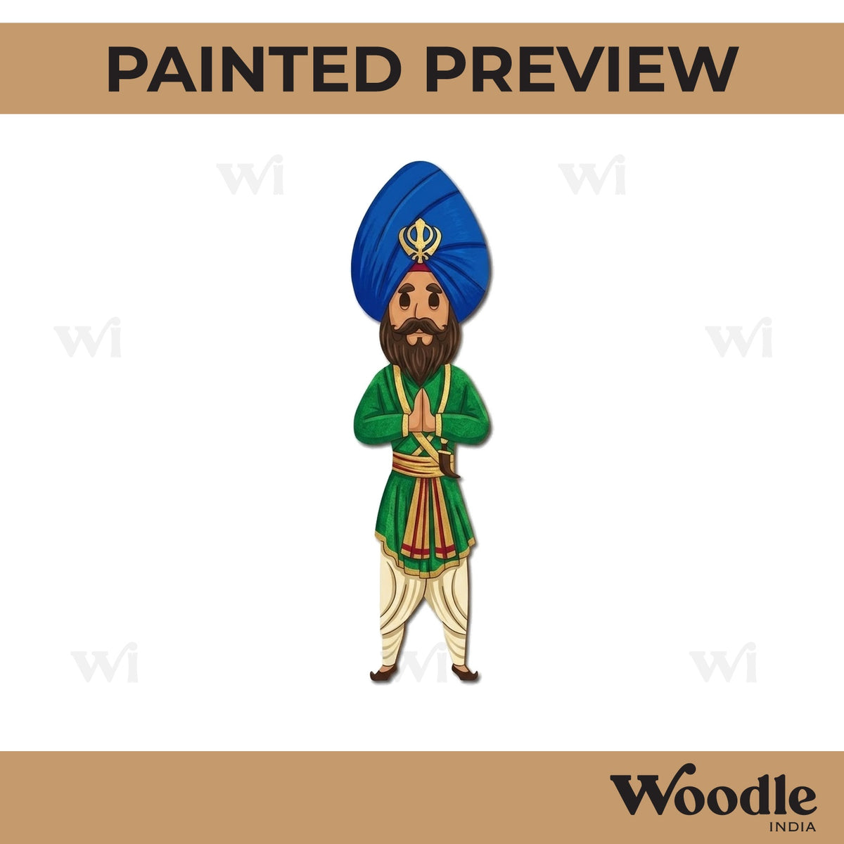 Nihang Sardar Pre Marked MDF Design 1