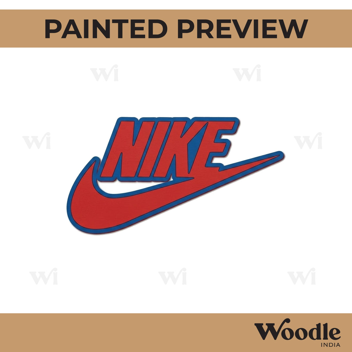 Nike Logo Pre Marked MDF Design 1