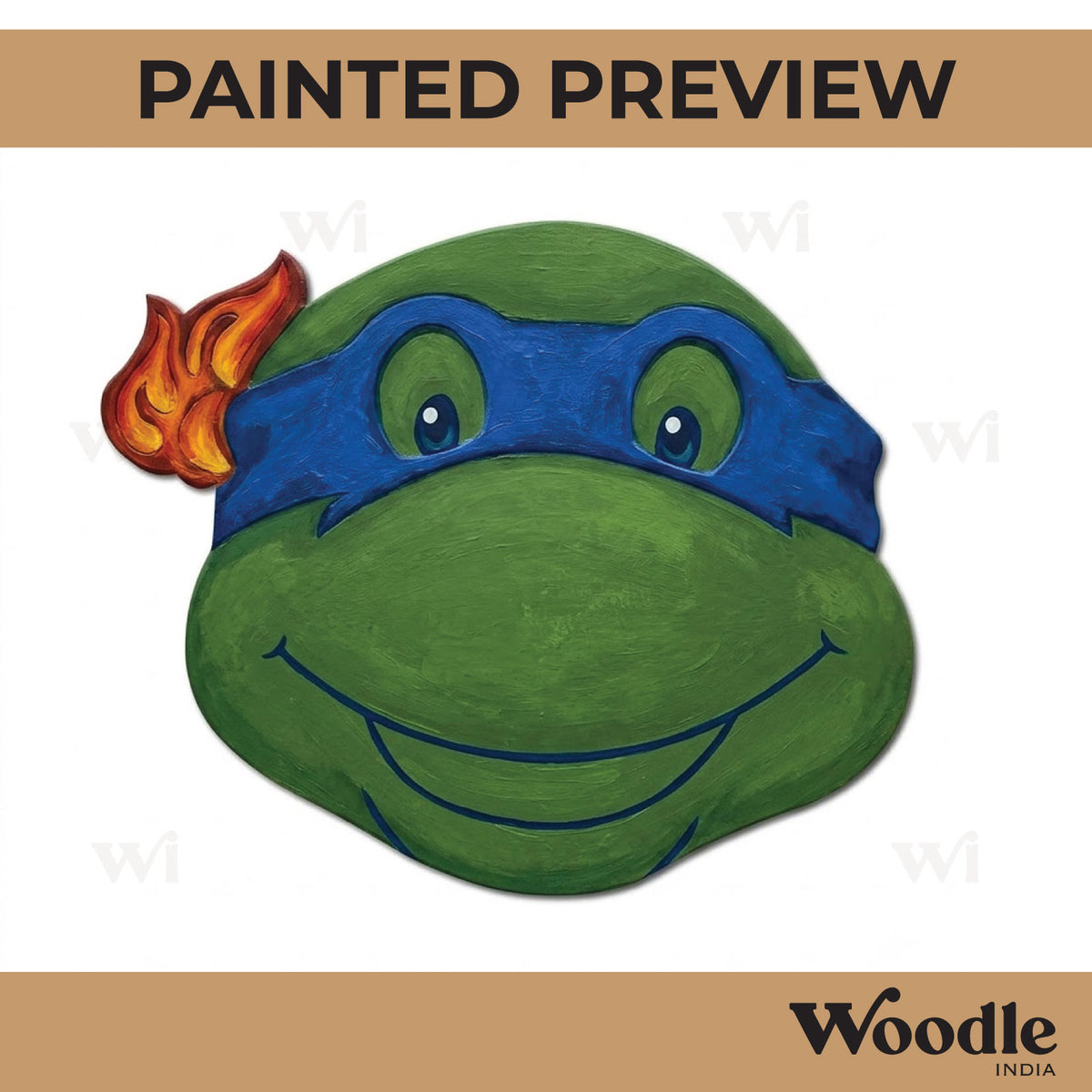Ninja Turtle Pre Marked MDF Design 1