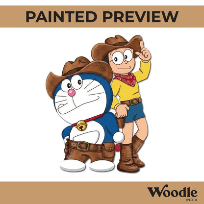 Nobita And Doraemon Pre Marked MDF Design 2