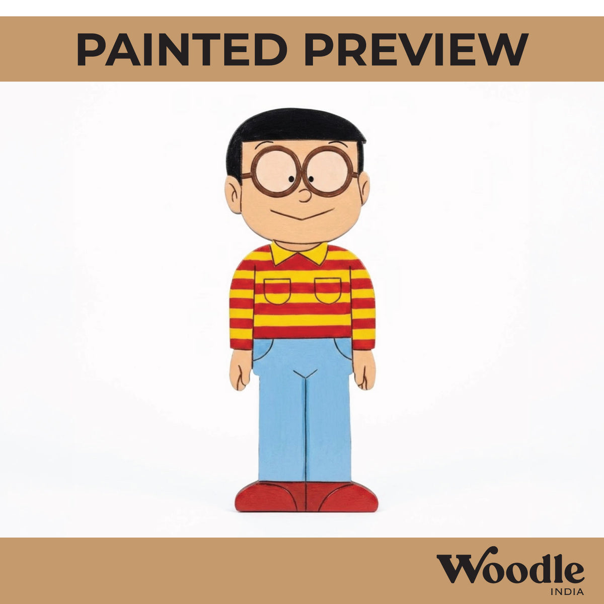 Nobita Doraemon Pre Marked MDF Design 2