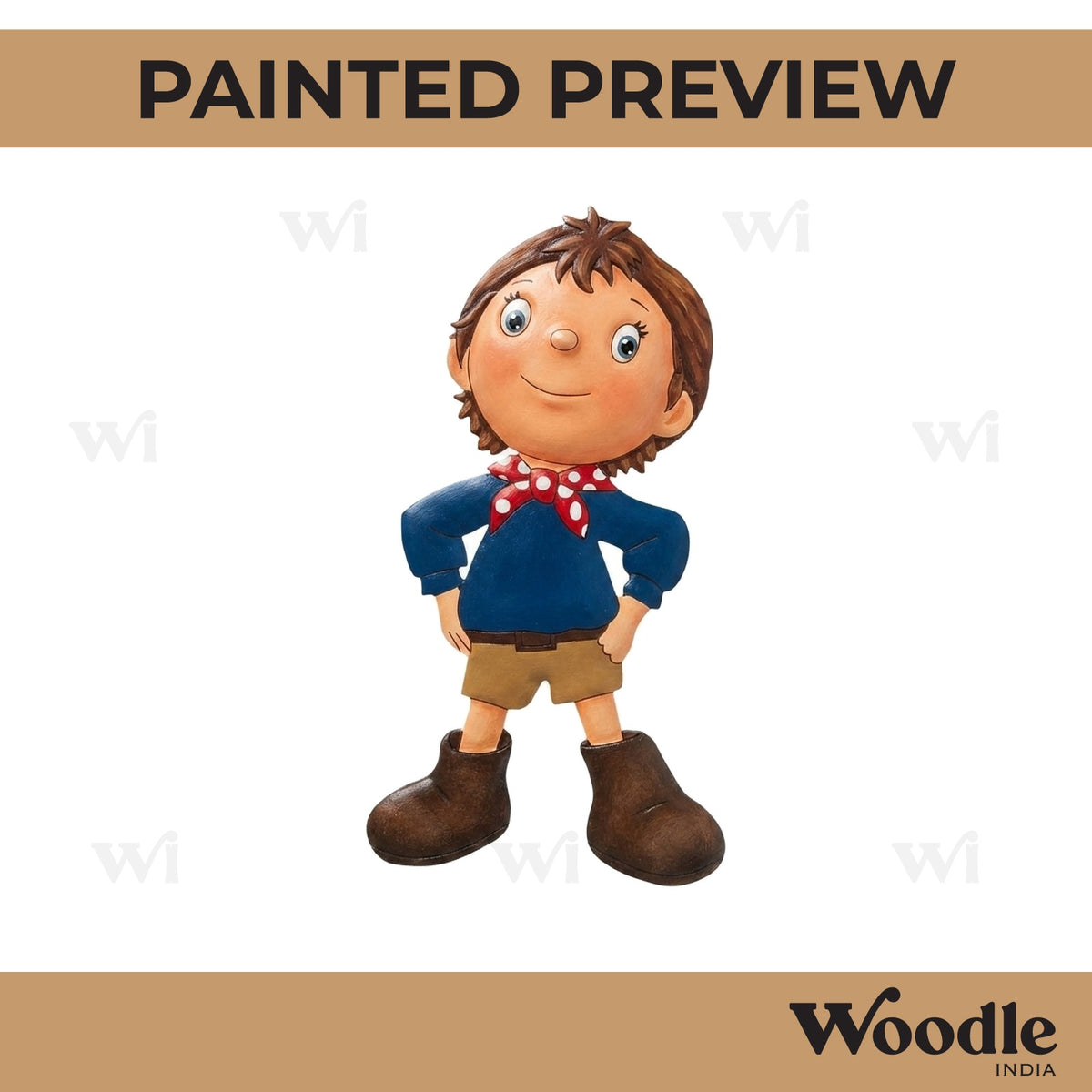 Noddy Cartoon Pre Marked MDF Design 1