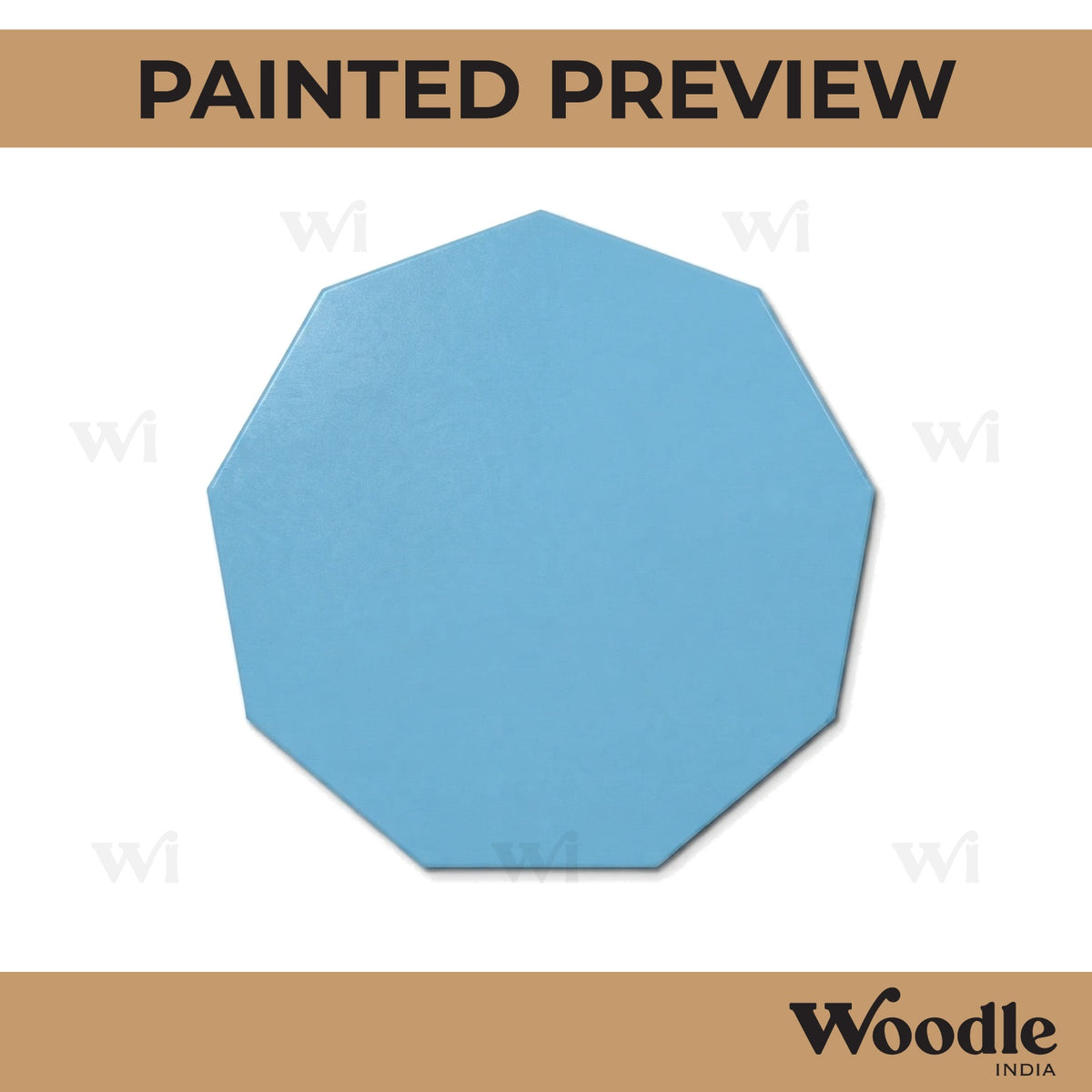 Nonagon Cutout MDF Design 1