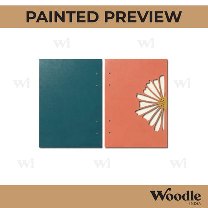 Notebook Cover Flower MDF Design 1