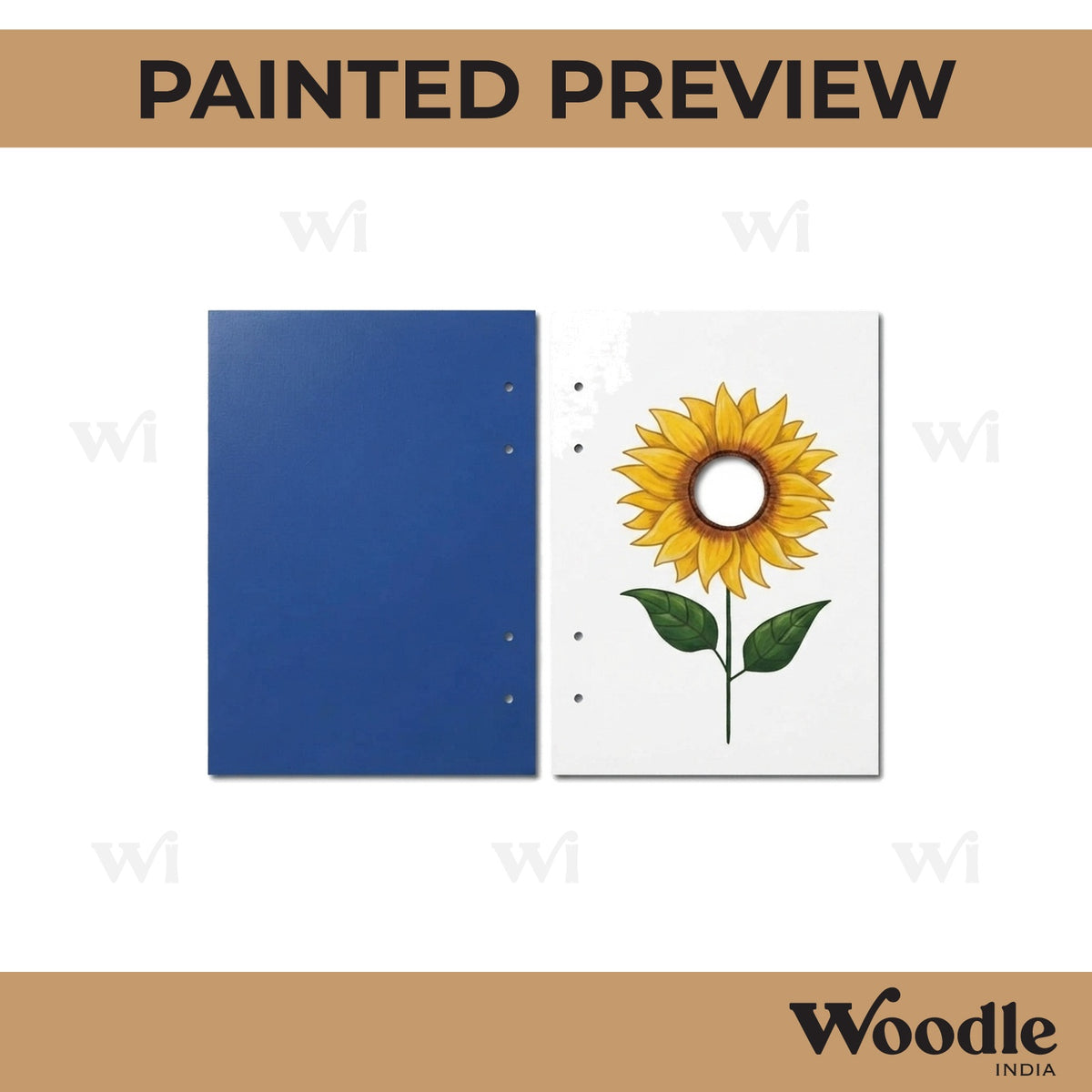 Notebook Cover Flower MDF Design 2