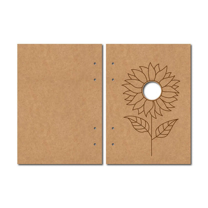 Notebook Cover Flower MDF Design 2