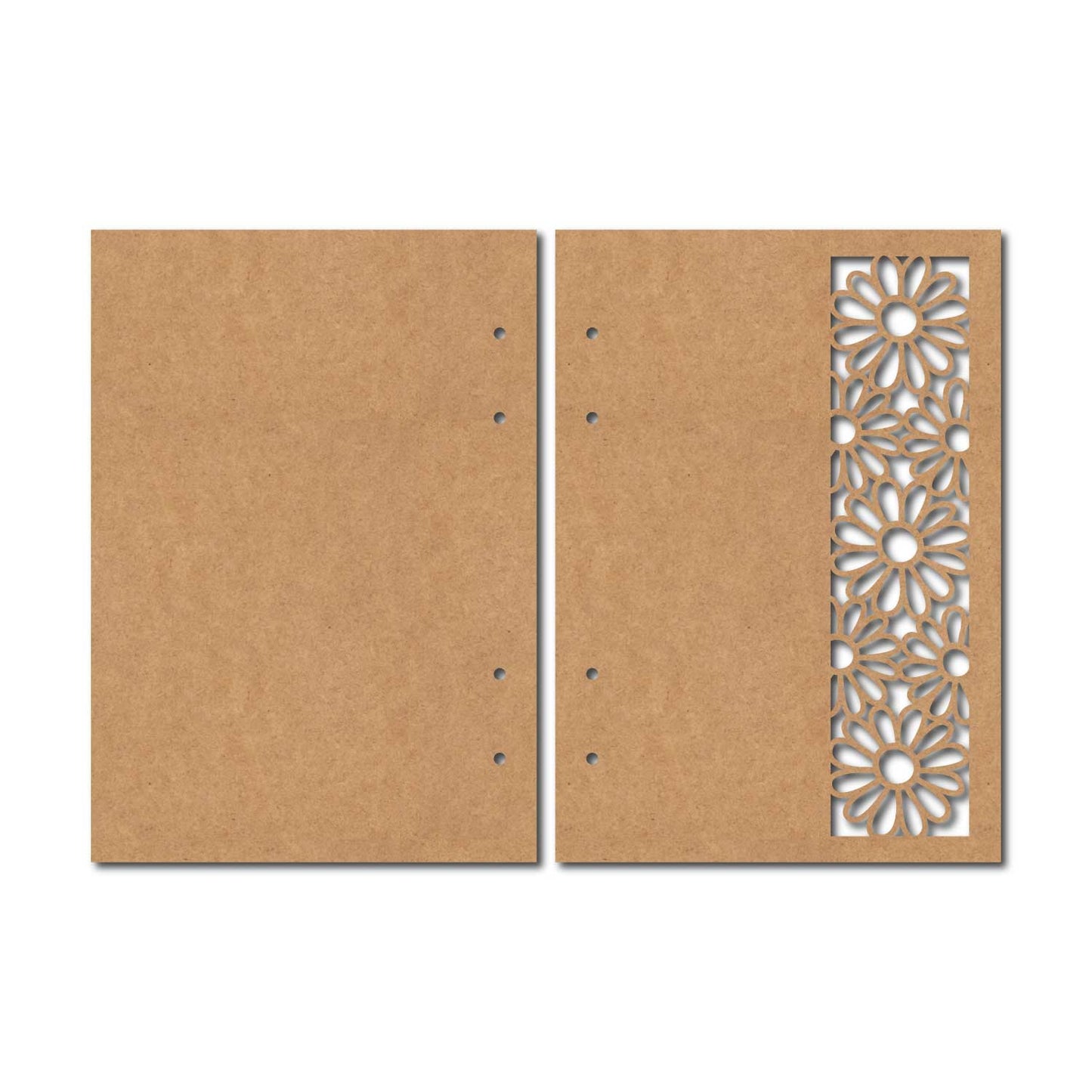 Notebook Cover Flower MDF Design 3