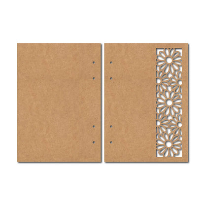 Notebook Cover Flower MDF Design 3
