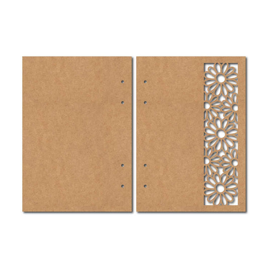 Notebook Cover Flower MDF Design 3