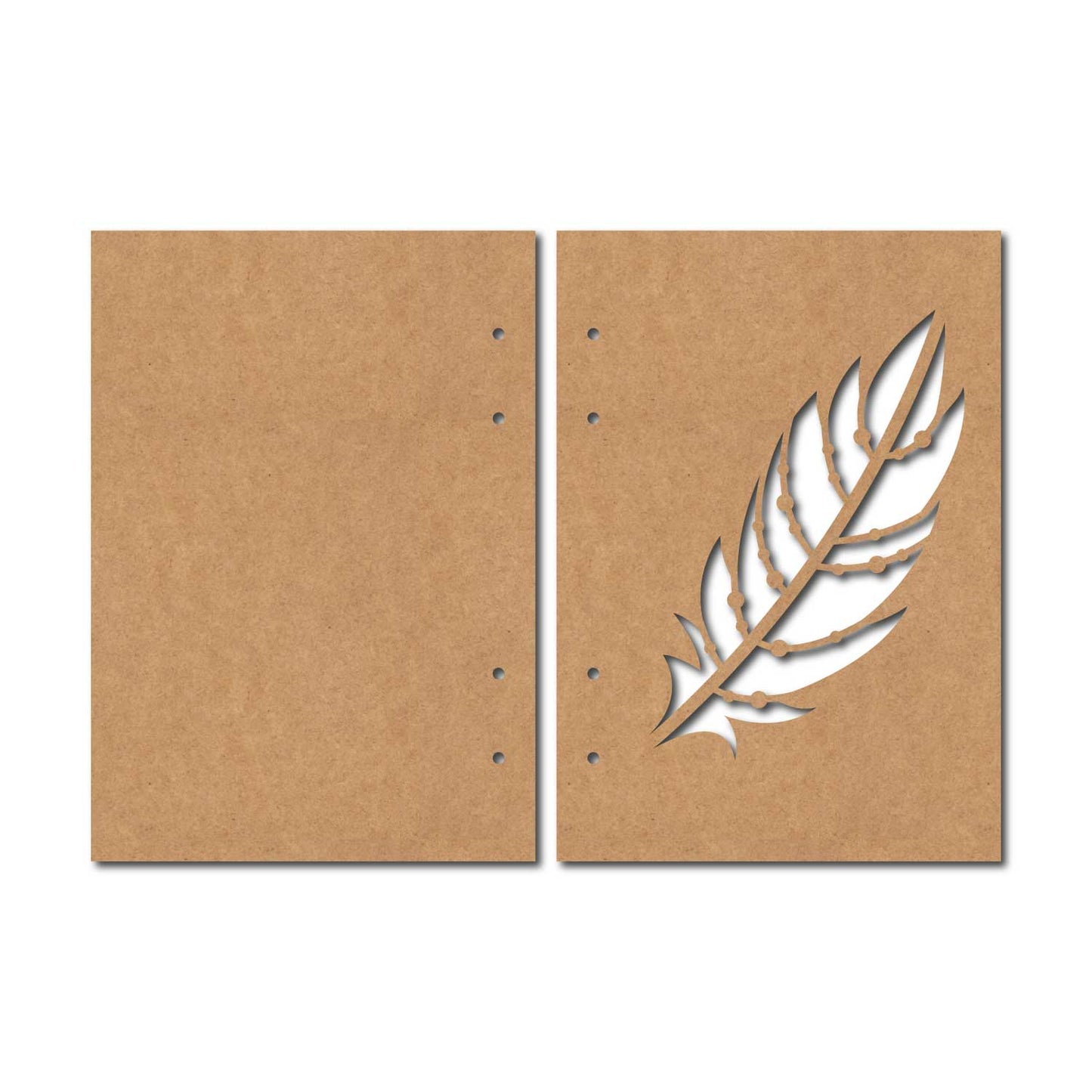 Notebook Cover Leaf MDF Design 1