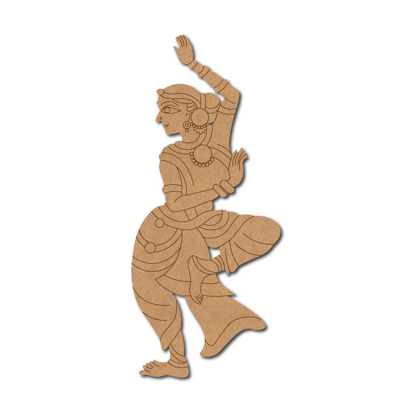 Nrityangna Dancing Woman Pre Marked MDF Design 1