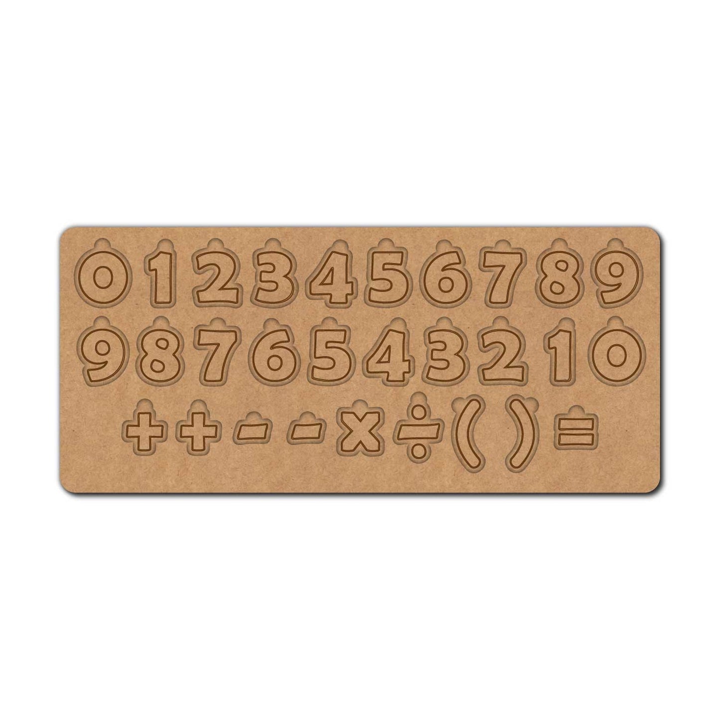 Numbers Puzzle MDF Design 1