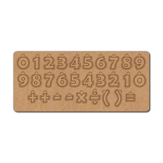 Numbers Puzzle MDF Design 1