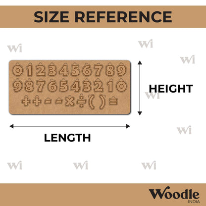 Numbers Puzzle MDF Design 1