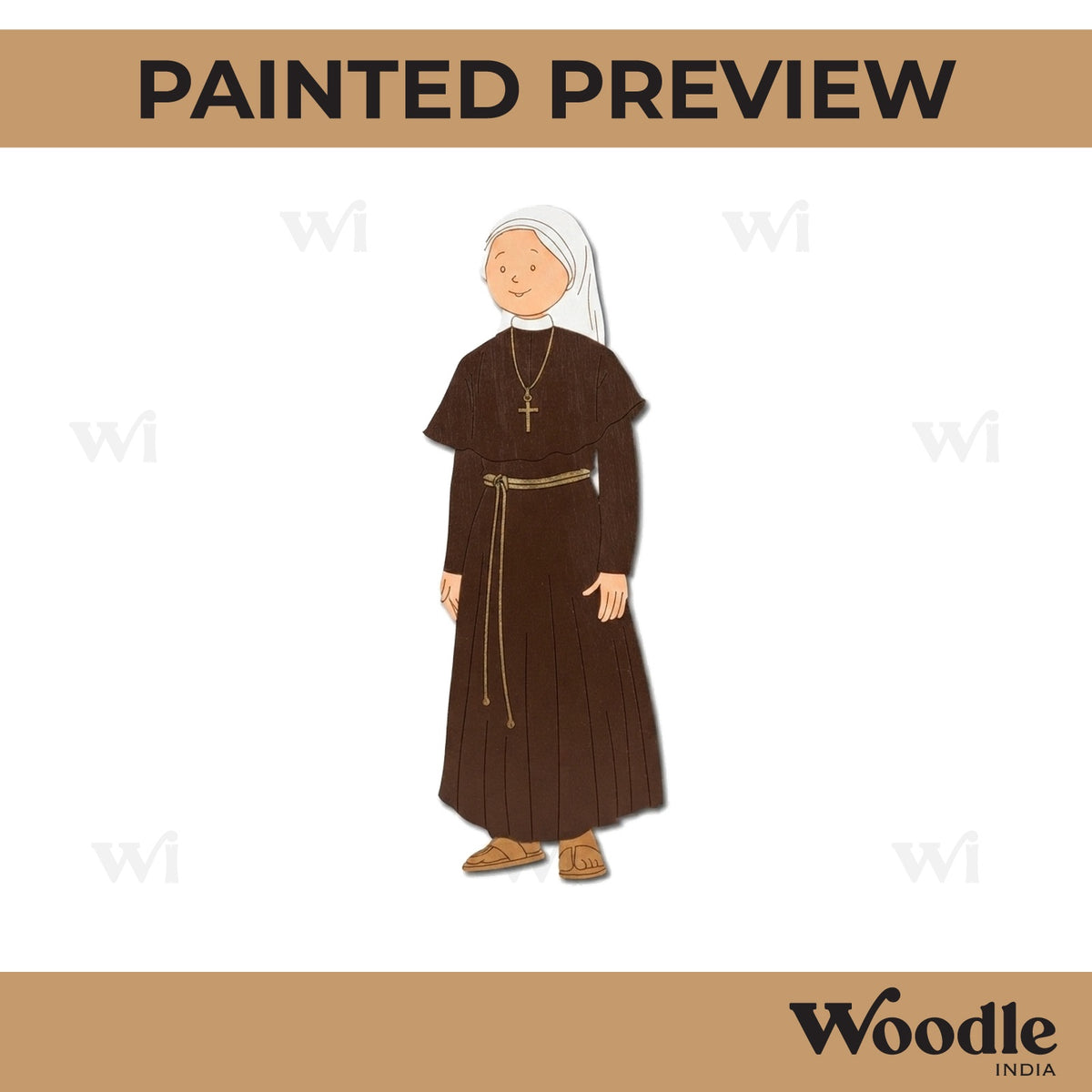 Nun Pre Marked MDF Design 2