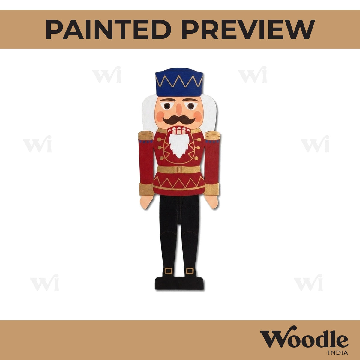 Nutcracker Royal Soldier Pre Marked MDF Design 1