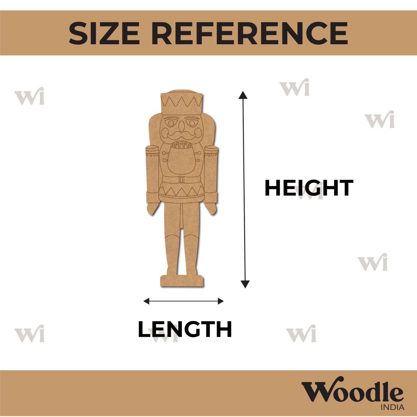 Nutcracker Royal Soldier Pre Marked MDF Design 1