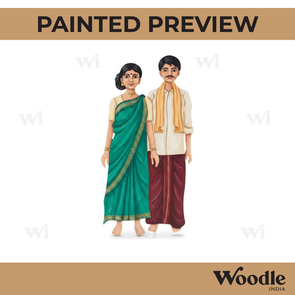 Odisha Couple Pre Marked MDF Design 1
