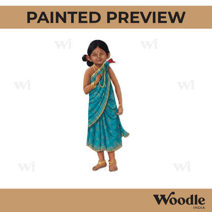 Odisha Woman Pre Marked MDF Design 1