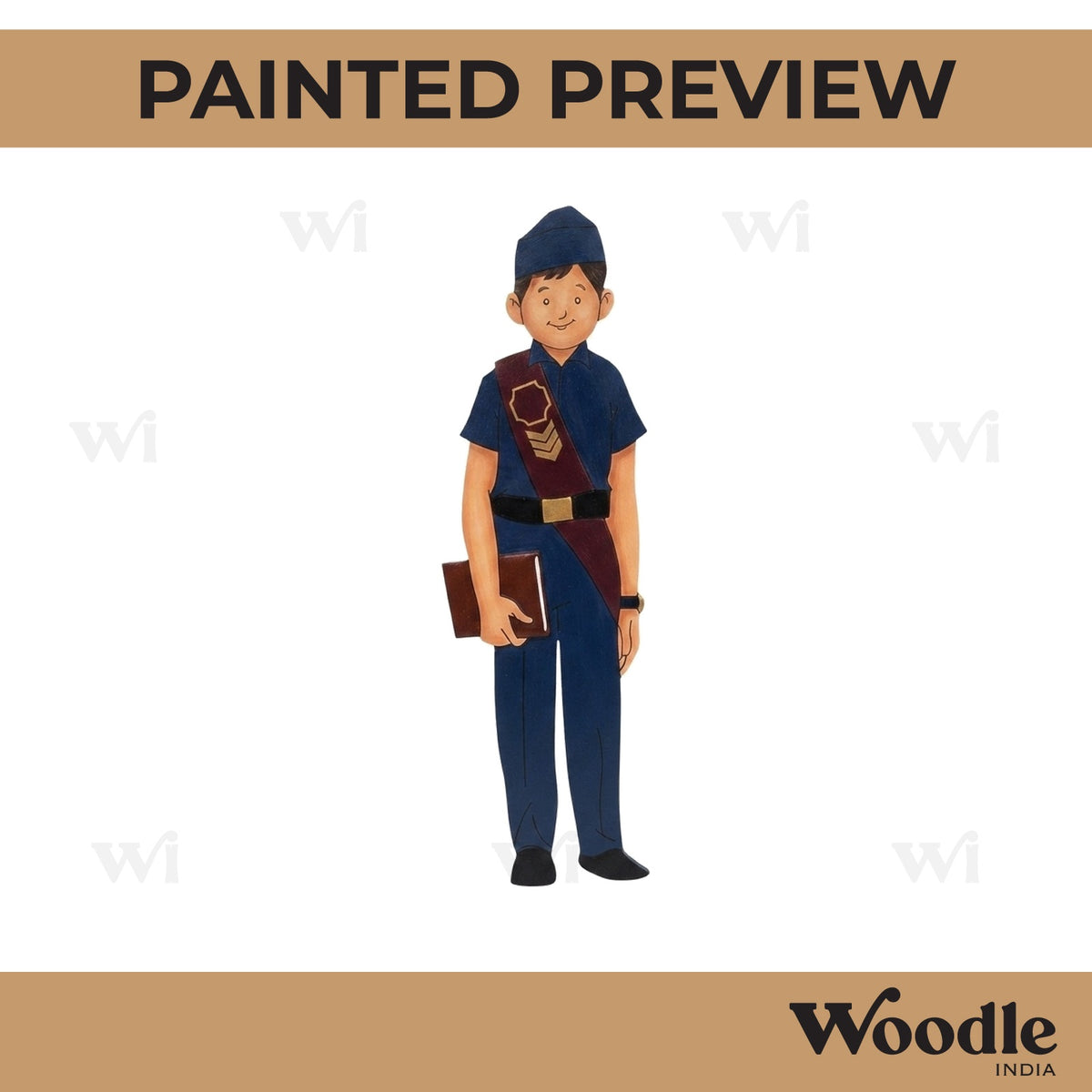 Office Clerk Pre Marked MDF Design 1