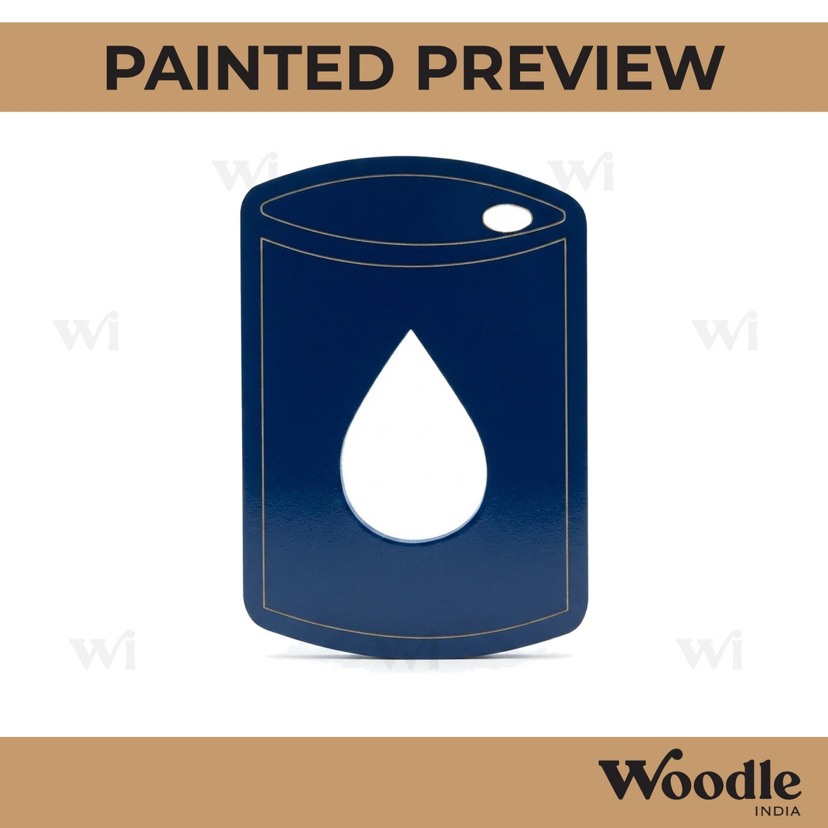 Oil Barrel Pre Marked MDF Design 1