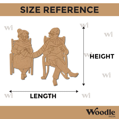 Old Couple Pre Marked MDF Design 3