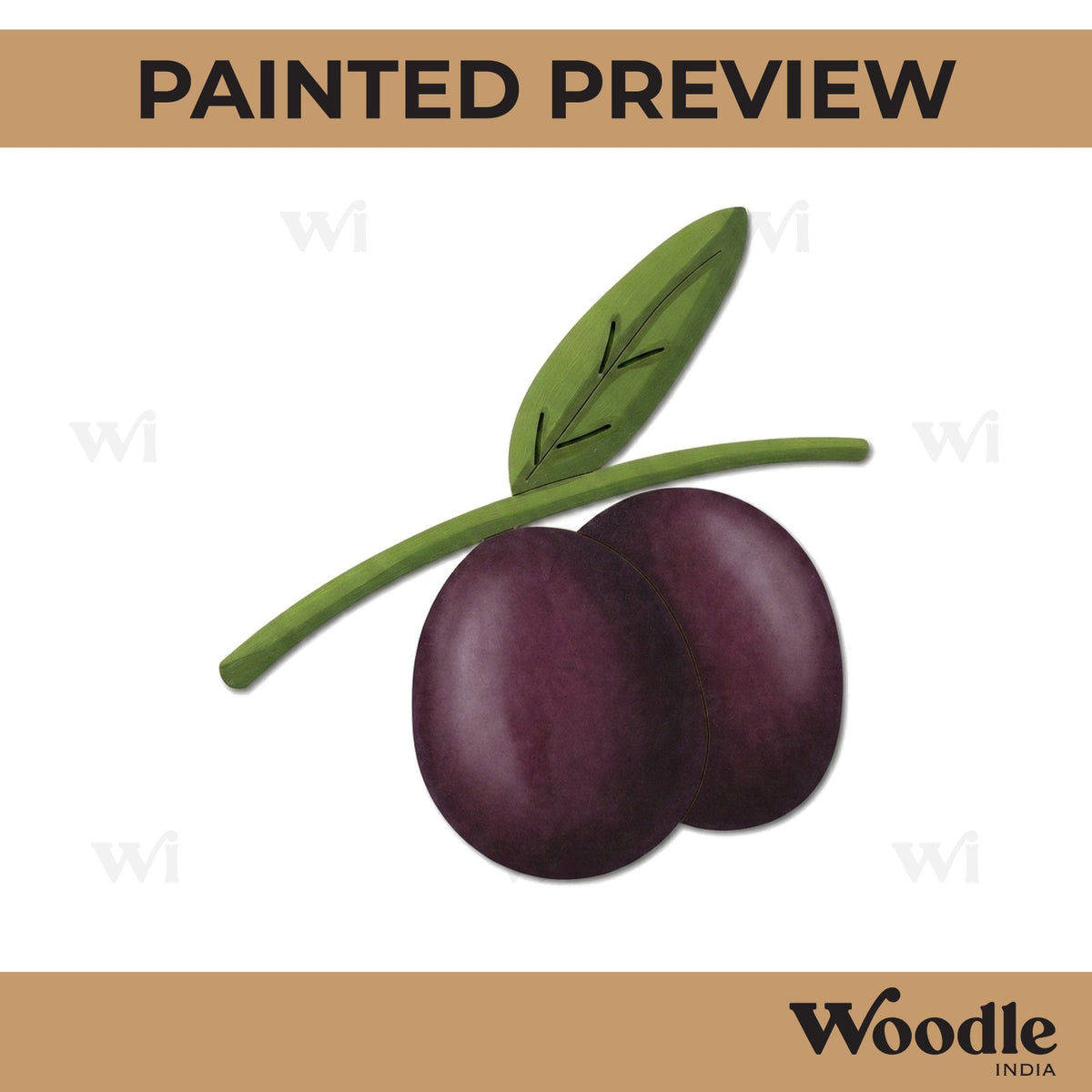 Olive Pre Marked MDF Design 1