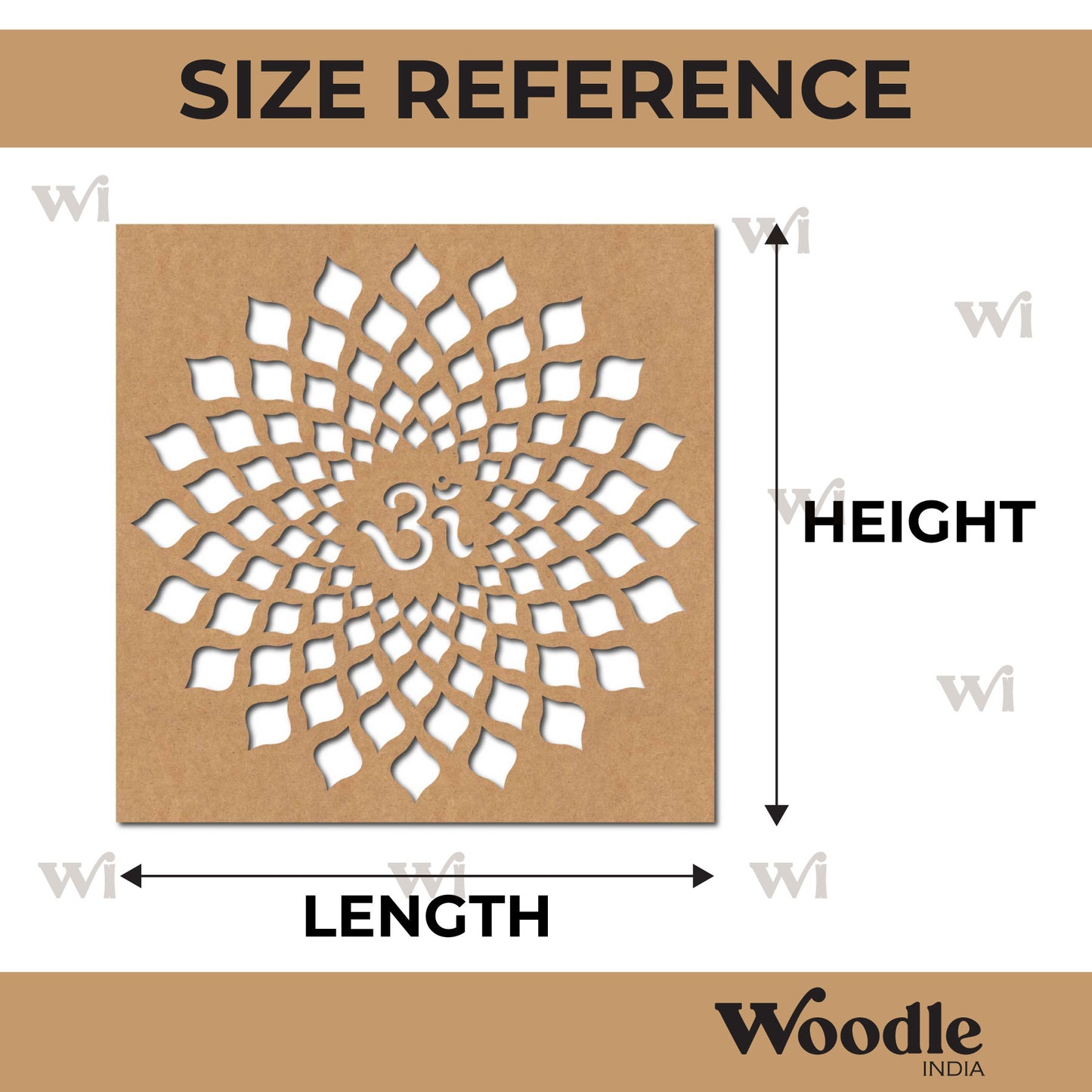 Om Base Cutout MDF Design 13