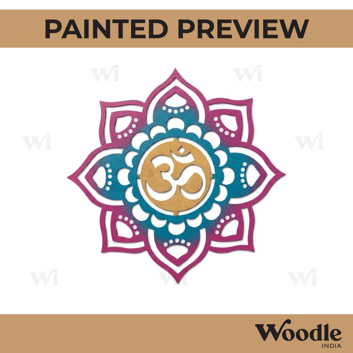 Om Base Cutout MDF Design 16