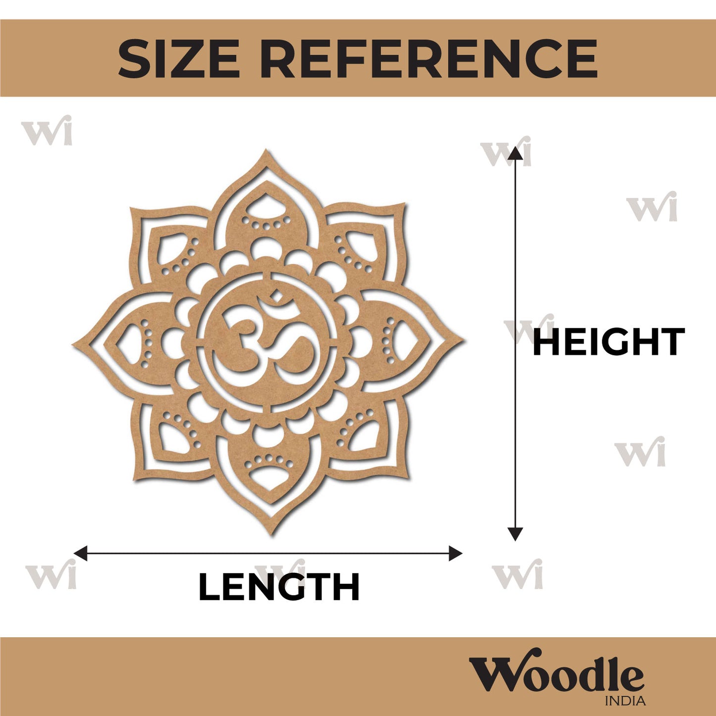 Om Base Cutout MDF Design 16