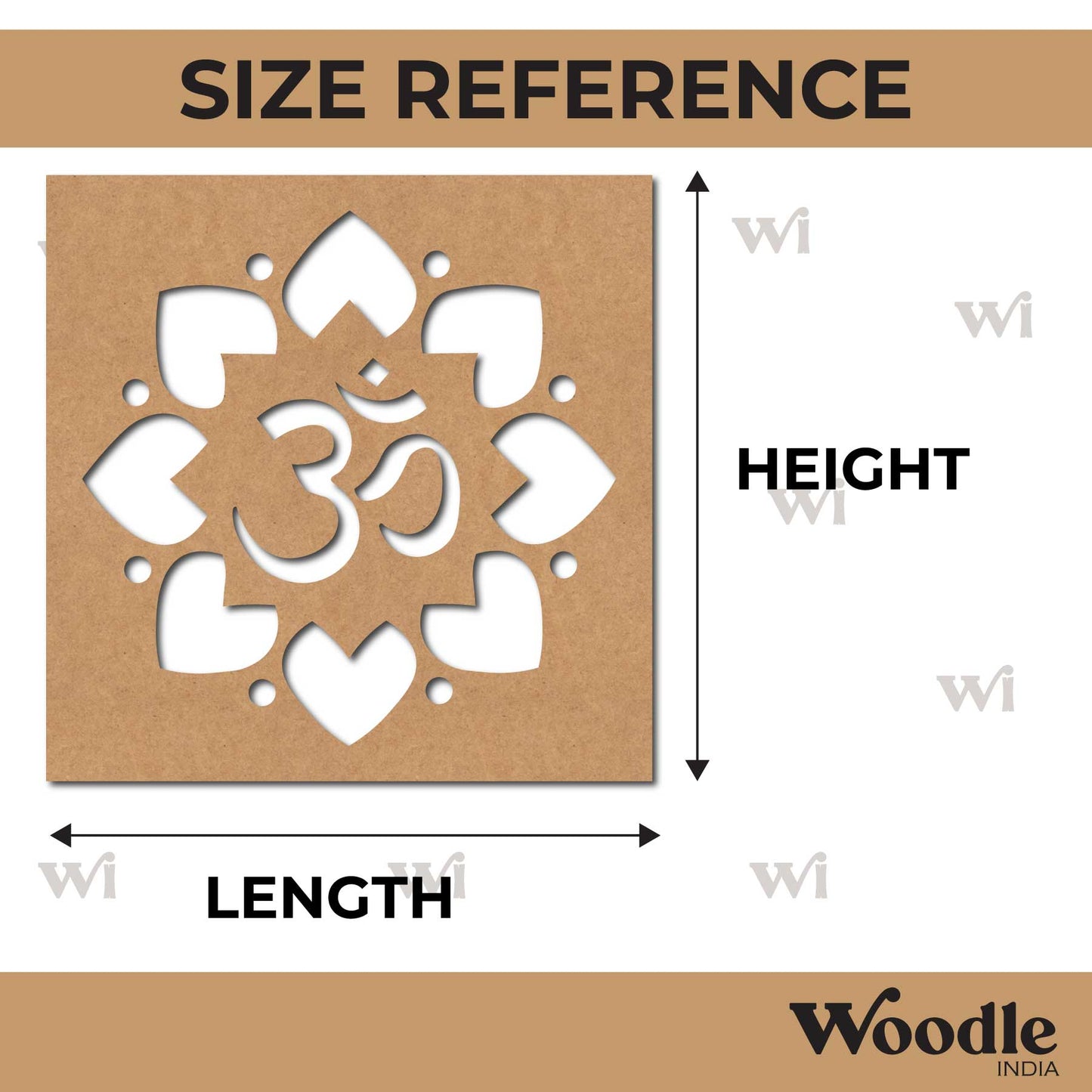 Om Base Cutout MDF Design 17