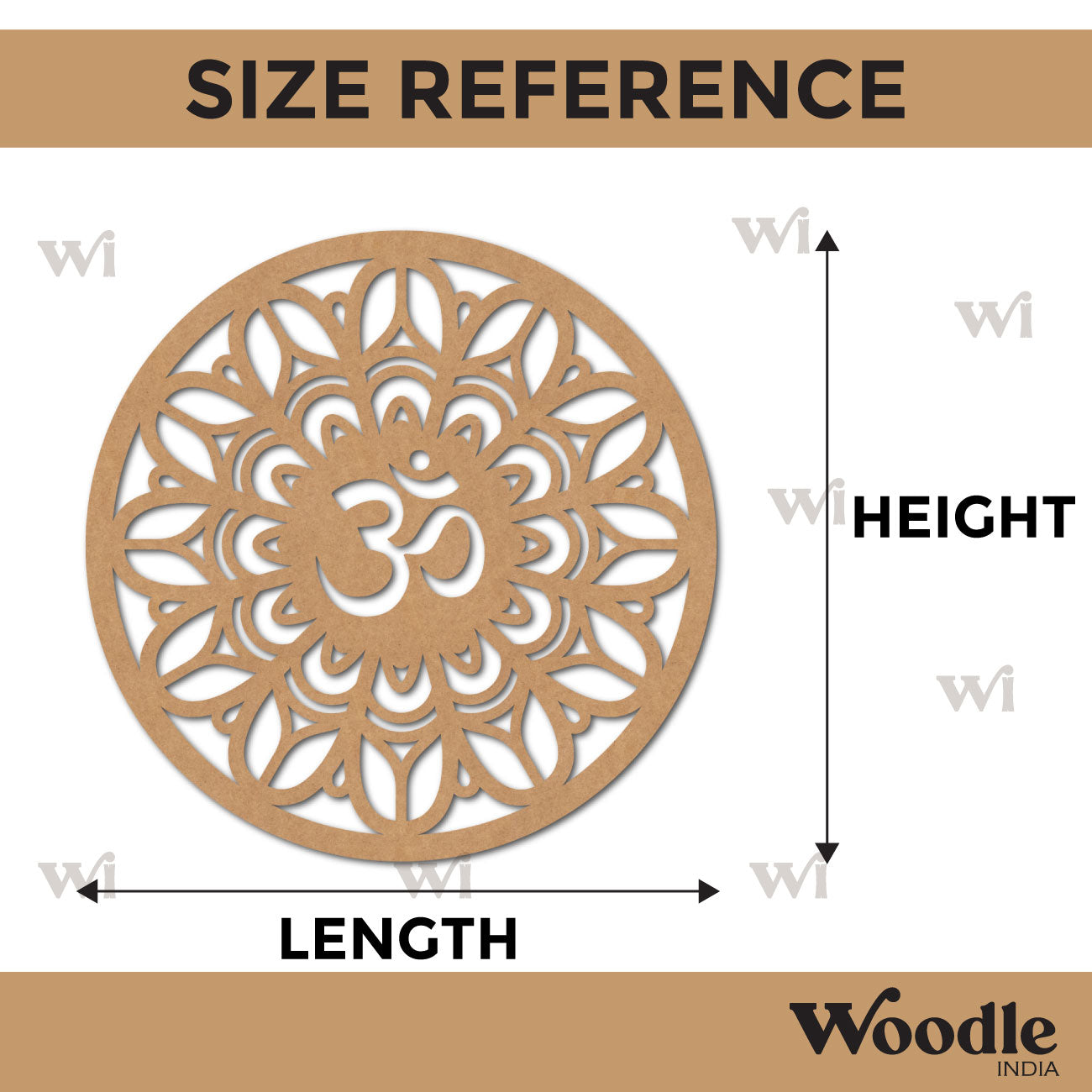 Om Base Cutout MDF Design 7