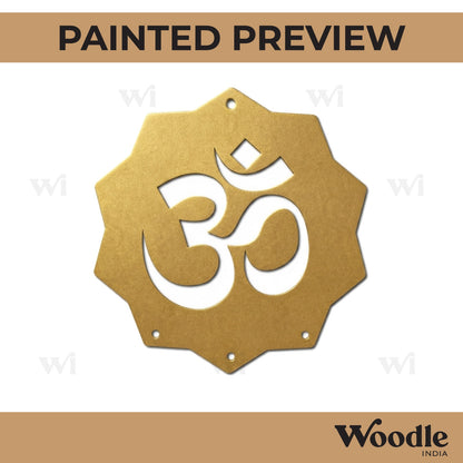 Om Hanging Cutout MDF Design 1