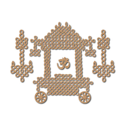 Om Kolam Muggu Pattern Cutout Set MDF Design 1