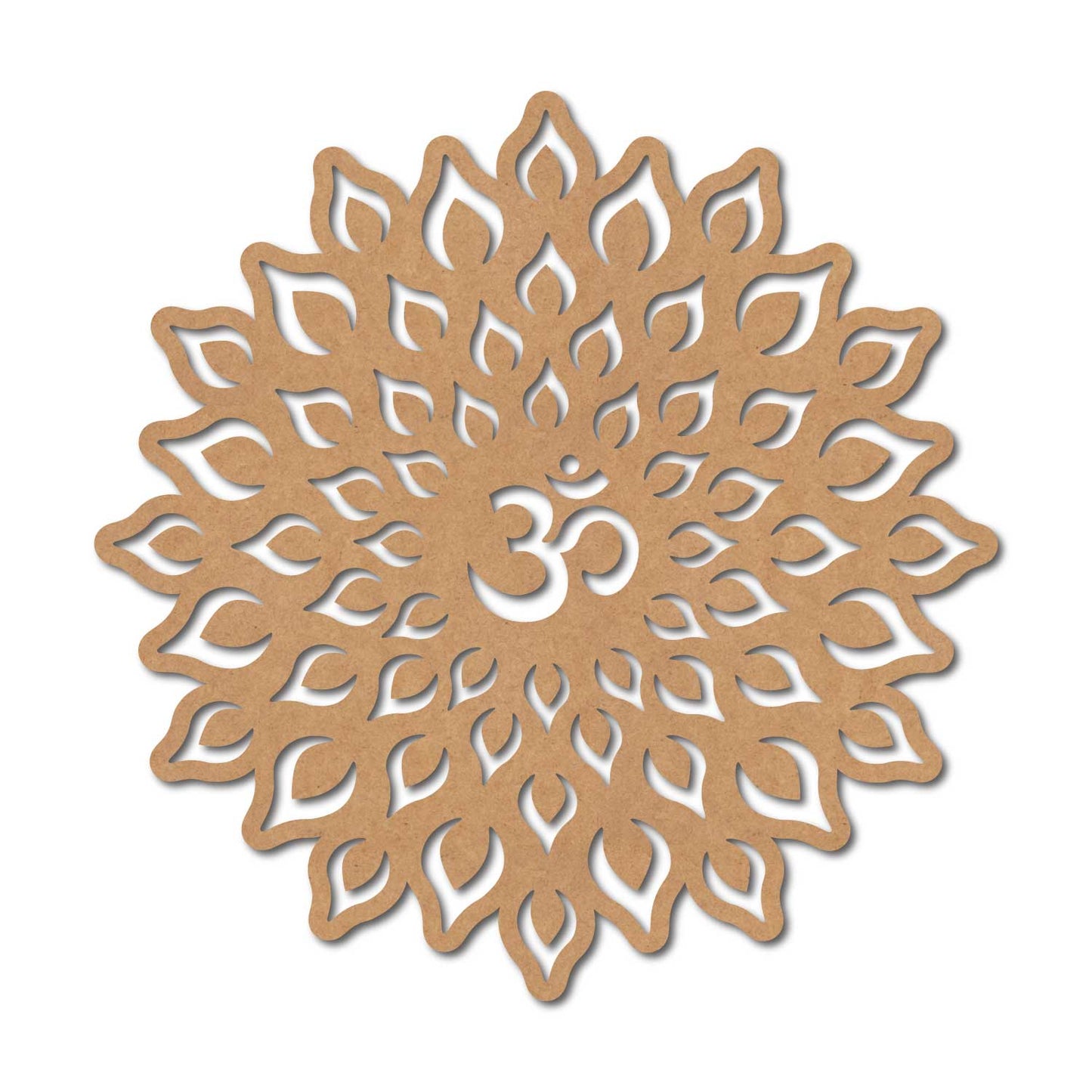 Om Mandala Base Cutout MDF Design 5