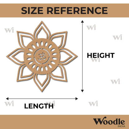 Om Mandala Base Cutout MDF Design 6