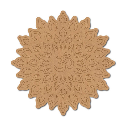 Om Mandala Pre Marked Base MDF Design 1